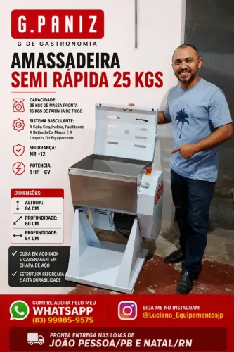 AMASSADEIRA SEMI RÁPIDA 25 KGS G.PANIZ