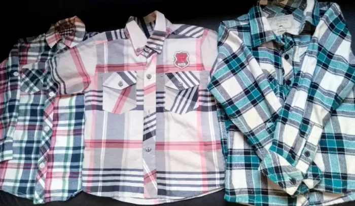 Camisa infantil xadrez Tam 4