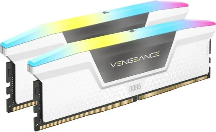 64GB Corsair Vengeance RGB White DDR5 5200MHz (4x 16GB)