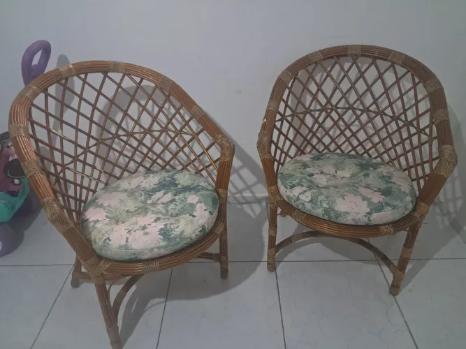Cadeiras de bambu 