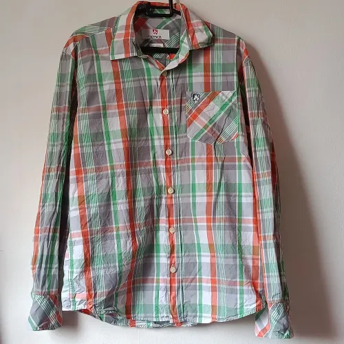 camisa masculina mr kitsch original m xadrez manga longa
