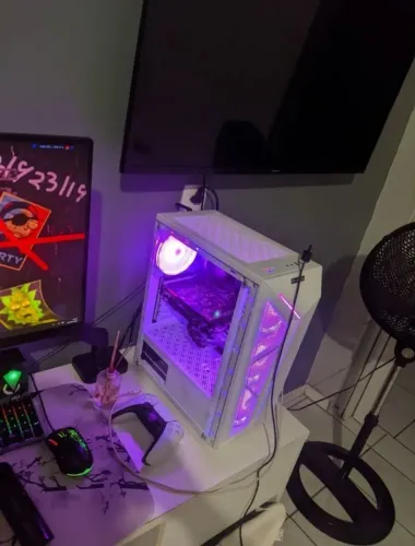 Gabinete ARGB COM 4 FANS (MODELO NA DESCRIÇÃO)