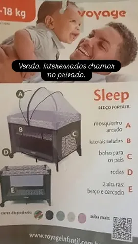 Berço portátil/chiqueirinho