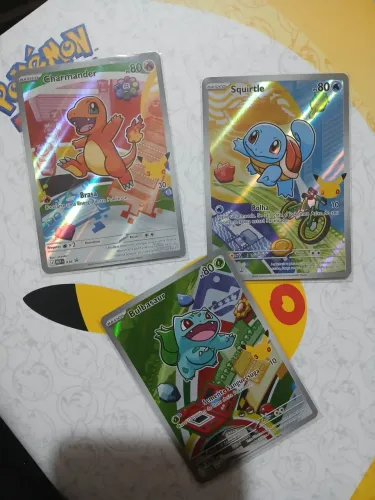 Pokémon Trio Kanto parceiro inicial 1 NM