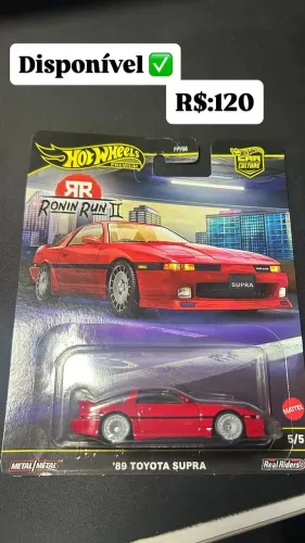Hot Wheels Premium Toyota Supra 89 - Car Culture Lacrado