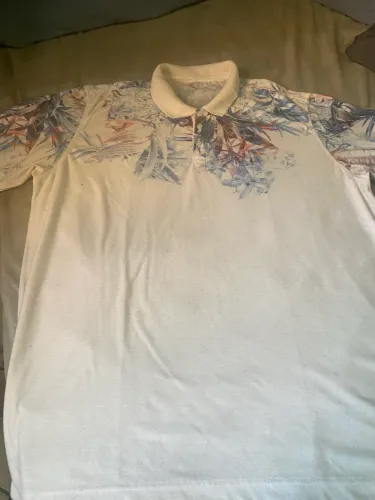 Camisa Polo Aramis Masculina Estampa Tropical - Tamanho XXG (Plus Size)