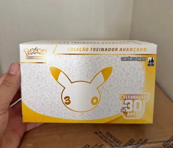Caixa coleção treinador avançado POKEMON celebração de 30 anos