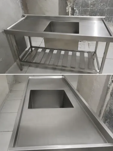 Pia Industrial Inox 180x60x90 Cm 