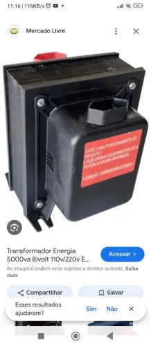 Transformador de Energia 5000 VA