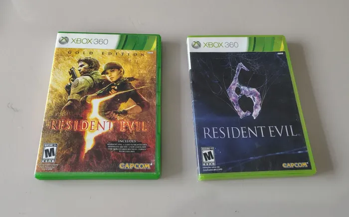 Resident evil 5 e 6 Xbox 360 mídia física 