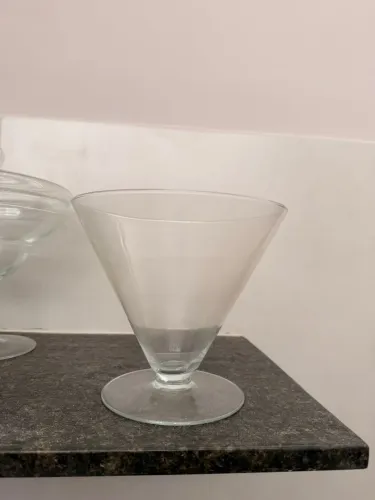 Taça de sobremesa Gigante de Vidro 23 cm - ideal para decoração e sobremesas