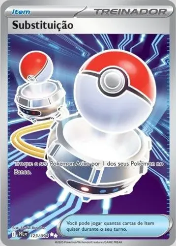 Carta Pokémon Substituição (123/094) Coleção Fogo Fantasmagórico