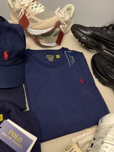 Camisa Básica Polo Ralph Lauren Azul Marinho