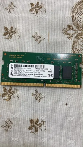 Memória RAM Notebook  8gb 3200  1.2v Pc4-3200 AA 1rx8 Smart