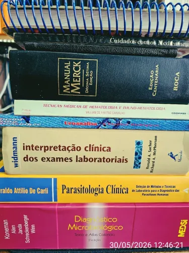 Livros Clínica Laboratorial Citologia, Microbiologia, Farmácia 