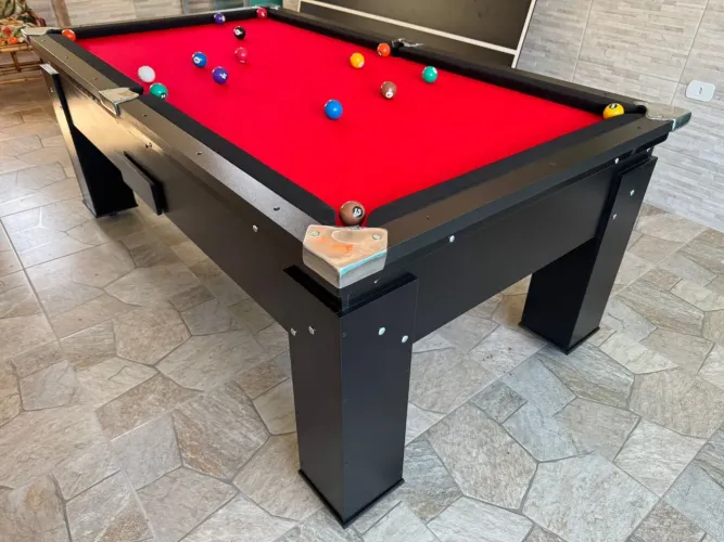 Mesa de bilhar Temos Pebolim e Ping Pong