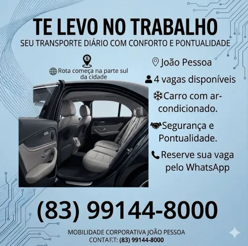 Transporte Particular Mensalista - Rota Zona Sul x Centro e região 