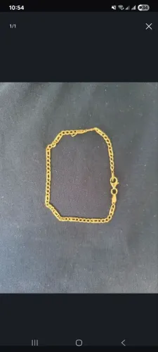 Pulseira 18k maciço 21cm 4g