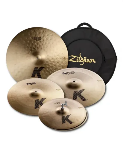 Kit pratos zildjian serie K com bag luxo (Novo)