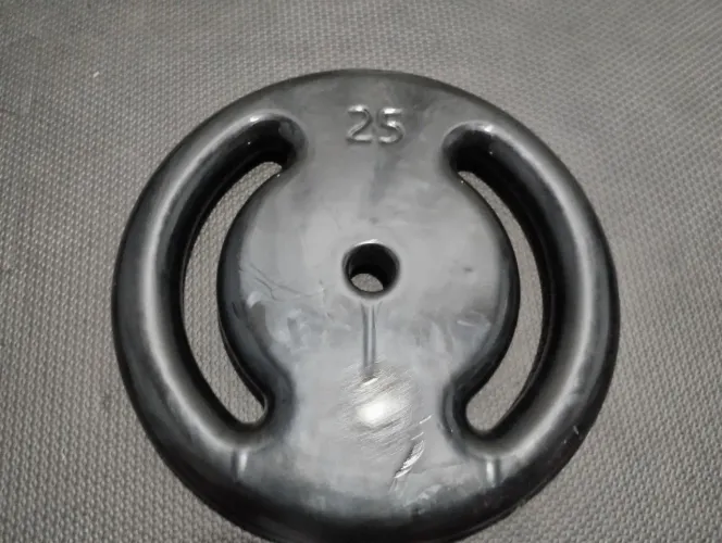 Kit Anilhas de 25KG emborrachado, Peso total 50 Kg