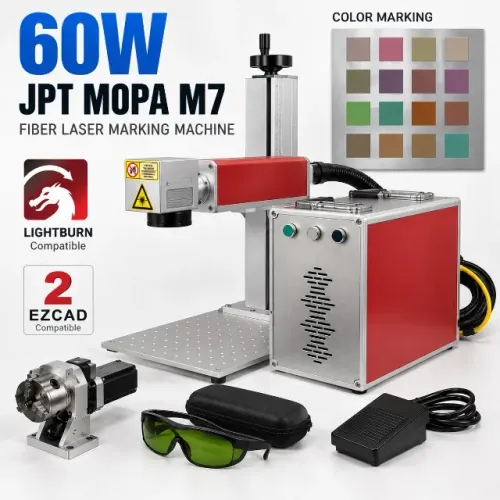 Gravadora Laser Fibra JPT M7 MOPA 60W - Apenas 6h de Uso