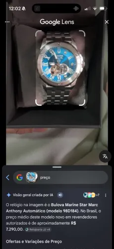 RELÓGIO BULOVA MARINE STAR 98D184 MARC ANTHONY LIMITED EDITION
