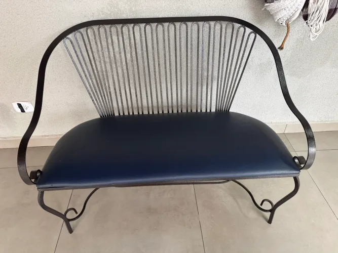Conjunto Namoradeira de Ferro Estofada