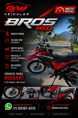 Bros 160 único dono impecável 