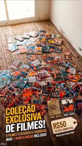 5 filmes clássicos +1 raro/nicho