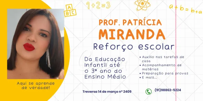 Aulas de Reforço a domicílio