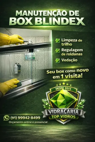Box blindex manutenção 