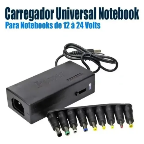 Fonte Universal para Notebook com 10 ponteiras