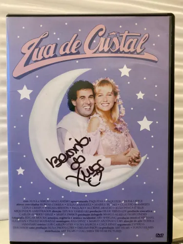 DVD Lua de Cristal Autografado Xuxa Sergio Mallandro 1ª Edição Som Livre