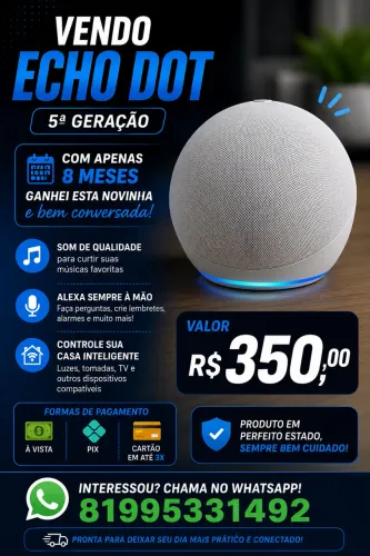 Alexa echo dot 5 geração
