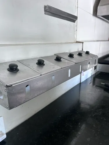 Porta condimento inox 6 Cubas