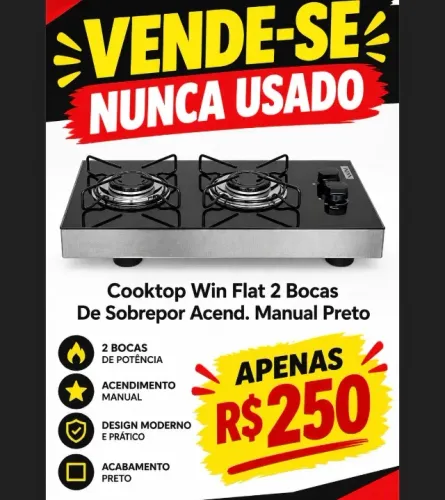 Fogão sobrepor a gás