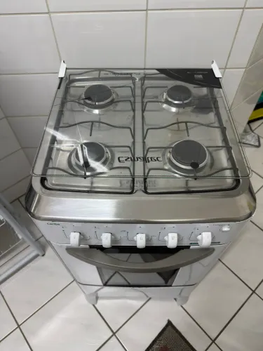 Fogão 4 Bocas Esmaltec Branco com acendimento elétrico