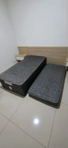 Bi cama box solteiro com baú
