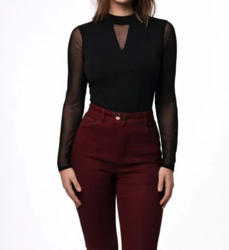 Body Feminino manga longa Salvador