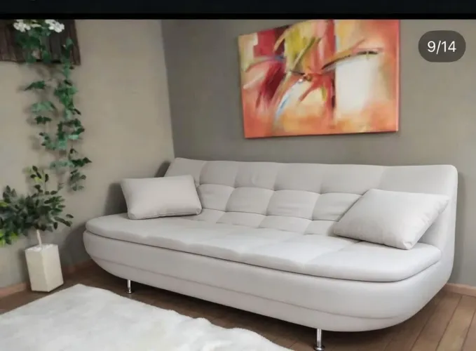 Sofá cama em linho, por apenas 999, (mostruário) parcelo , entrego