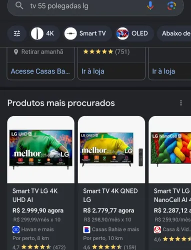 SOMENTE TROCA: SMART TV LG 55 POLEGADAS