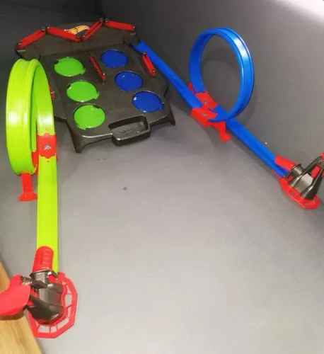 Kit Hot Wheels Track Builder ? Looping + Lançadores