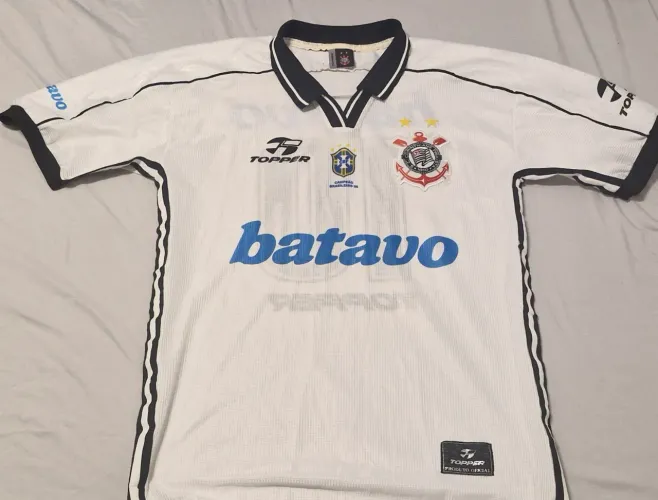 Camisa Corinthians Original Titular 1999 - Batavo e Topper - Tamanho M