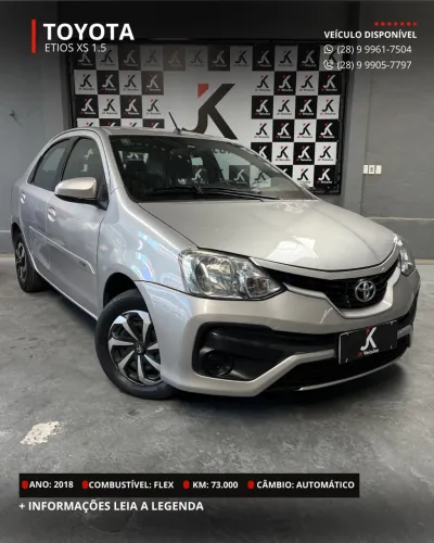 Toyota Etios XS Sedan 1.5 Flex 16V 4P Aut. 2018