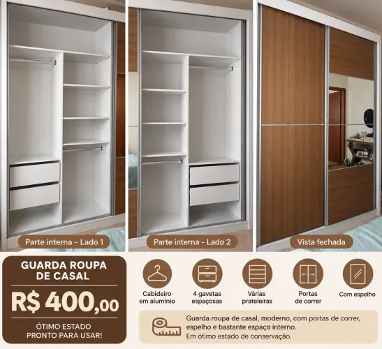Guarda roupa casal