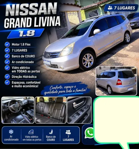 Nissan Livina Grand SL 1.8 16V Flex Fuel Aut. 2014