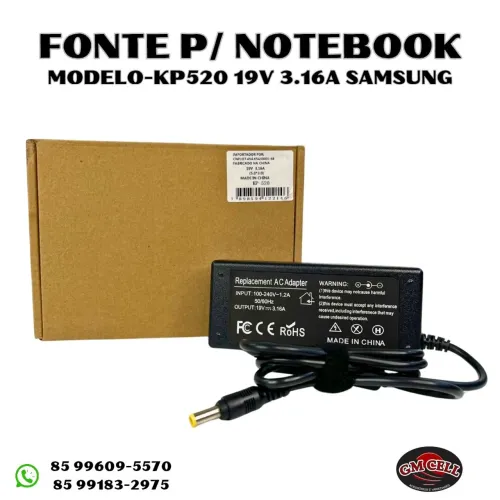 Fonte para notebook Samsung KP520