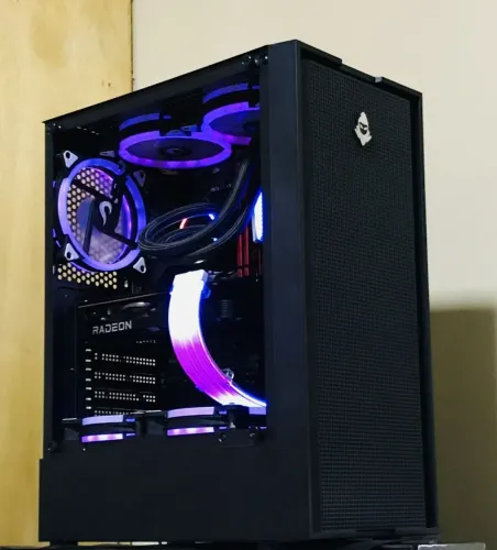 PC Gamer Completo | RX 6600 8GB + Ryzen 5 + Water Cooler + ARGB (Roda Tudo)