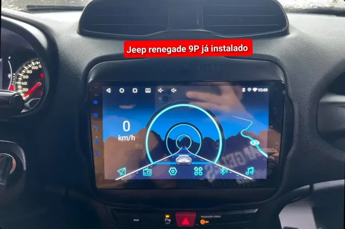 Multimídia jeep renegade 9P 3ram 32g carplay YouTube Netflix Wi-Fi waze Android
