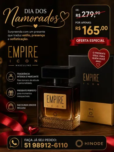Perfume Masculino Empire Icon Promoção Dia dos Namorados